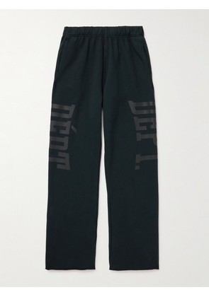 Gallery Dept. - Post Workout Logo-Print Wide-Leg Cotton-Jersey Sweatpants - Men - Black - XS