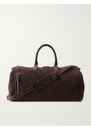 Officine Creative - Woven Suede Holdall - Men - Brown