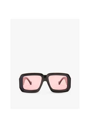 Womens Loewe x Paula's Ibiza Dive In Mask Square-Frame Acetate Sunglasses