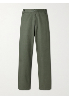 Carhartt WIP - Brady Straight-Leg Cotton-Twill Trousers - Men - Green - XS