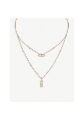Messika Move 18ct Rose-Gold and Diamond Necklace