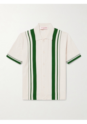 Orlebar Brown - Tiernan Striped Organic Cotton Shirt - Men - Neutrals - S