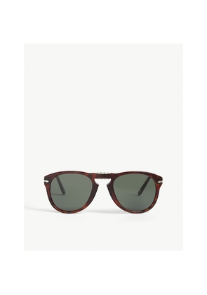 Persol Po2431 Tortoiseshell Square-Frame Sunglasses