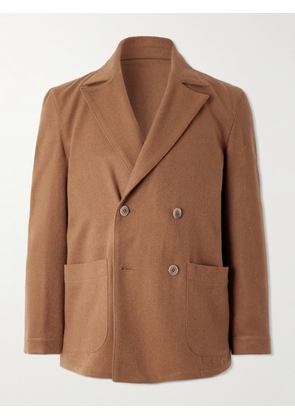 Stòffa - Double-Breasted Camel Hair Blazer - Men - Brown - IT 46