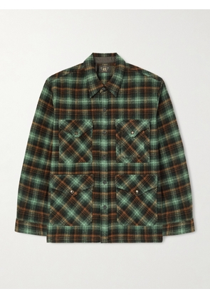RRL - Checked Wool Overshirt - Men - Green - S