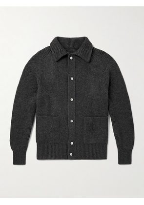 Stòffa - Ribbed Cashmere Cardigan - Men - Gray - IT 46