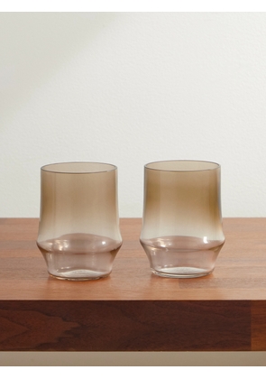 Brunello Cucinelli - Set of Two Murano Glass Tumblers - Men - Brown