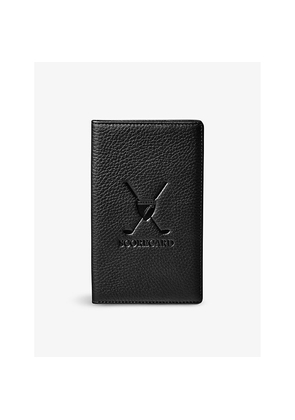 Mens Aspinal Of London Logo-Embossed Leather Golf Scoreboard Holder
