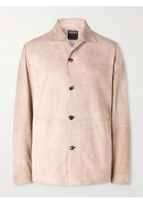 Zegna - Suede Chore Jacket - Men - Neutrals - IT 46