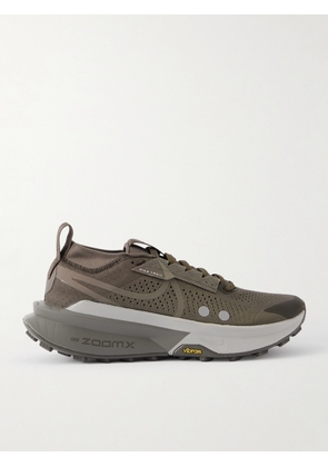 NIKE RUNNING - Zegama 2 Stretch-Jersey and Rubber-Trimmed Mesh Trail Running Sneakers - Men - Brown - US Men's 8
