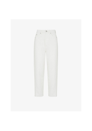 Womens Whistles Authentic Barrel-Leg High-Rise Jeans