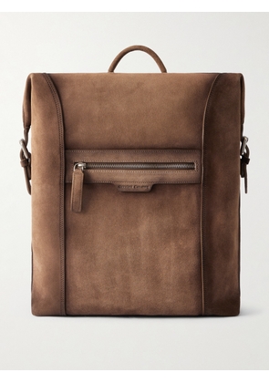 Officine Creative - Jules Suede Backpack - Men - Brown