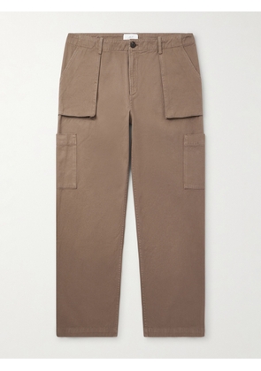 Mr P. - Edward Straight-Leg Cotton-Twill Cargo Trousers - Men - Brown - 28