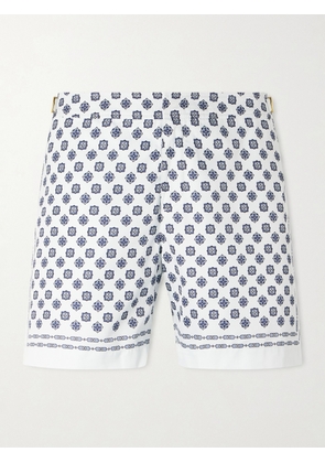 Orlebar Brown - Bulldog Luminis Straight-Leg Mid-Length Printed Recycled Swim Shorts - Men - Blue - UK/US 30