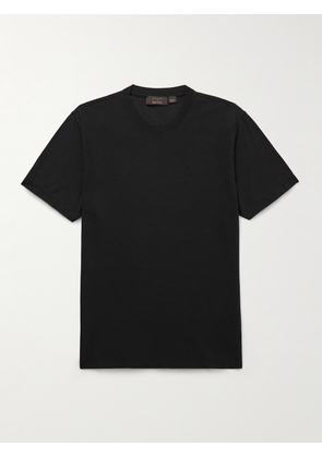 Slowear - Incotex Zanone Slim-Fit IceCotton T-Shirt - Men - Black - IT 44