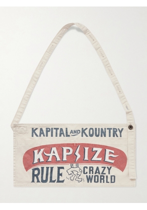 KAPITAL - Printed Cotton-Canvas Apron - Men - Red
