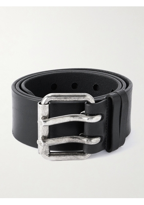 SAINT LAURENT - 5cm Leather Belt - Men - Black - EU 85