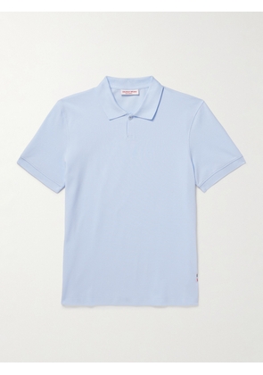 Orlebar Brown - Bruno Organic Cotton-Piqué Polo Shirt - Men - Blue - S