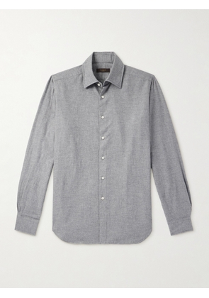 Slowear - Incotex Glanshirt Cotton-Flannel Shirt - Men - Gray - EU 37