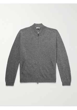 Canali - Wool and Cashmere-Blend Zip-Up Cardigan - Men - Gray - IT 46