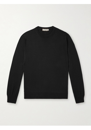 Canali - Slim-Fit Garment-Dyed Cashmere Sweater - Men - Black - IT 46