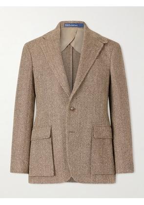 Polo Ralph Lauren - Herringbone Linen, Silk and Wool-Blend Blazer - Men - Neutrals - UK/US 38