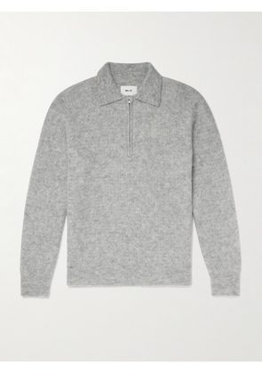 NN07 - Alfie 6651 Knitted Half-Zip Sweater - Men - Gray - S