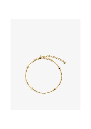 Womens Monica Vinader Beaded Rope Sterling-Silver Chain Bracelet