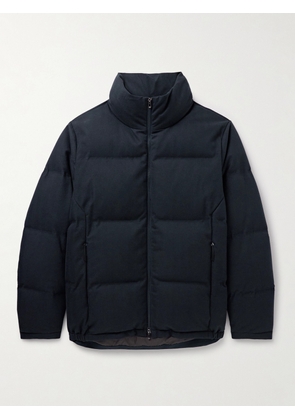 SEASE - Tribeca Quilted Herringbone Cotton and Cashmere-Blend Down Jacket - Men - Blue - S