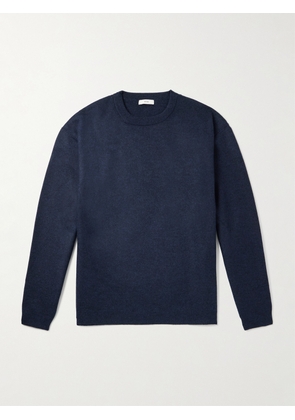 ATON - Melton Wool-Blend Sweater - Men - Blue - S