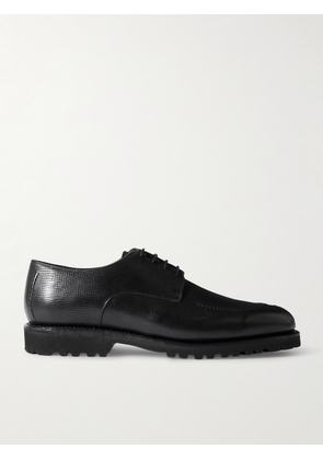 Majordome - L88 Split-Toe Cross-Grain Leather Derby Shoes - Men - Black - UK 7