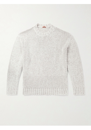 Barena - Caloma Linen and Cotton-Blend Sweater - Men - Neutrals - XS
