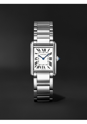 Cartier - Tank Must de Cartier Large SolarBeat™ 33.7mm Stainless Steel Watch, Ref. No. CRWSTA0122 - Men - Gray