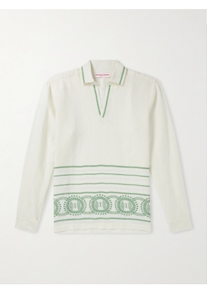 Orlebar Brown - Ridley Printed Linen Shirt - Men - Neutrals - S