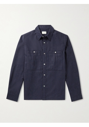 Aimé Leon Dore - Striped Wool-Blend Shirt - Men - Blue - S