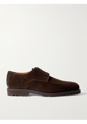 Majordome - M32 Split-Toe Nubuck Derby Shoes - Men - Brown - UK 7