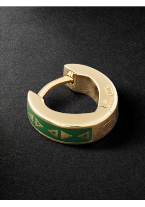 Foundrae - Protection Tenet 18-Karat Gold Ceramic Earring - Men - Gold