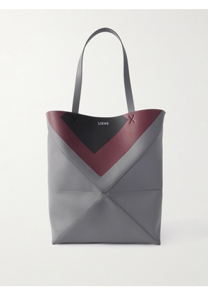 LOEWE - Albers Puzzle Fold XL Panelled Leather Tote Bag - Men - Black