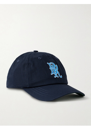 Corridor - BK Embroidered Cotton-Blend Twill Baseball Cap - Men - Blue