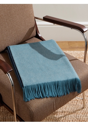 Johnstons of Elgin - Fringed Ombré Cashmere Throw - Men - Blue