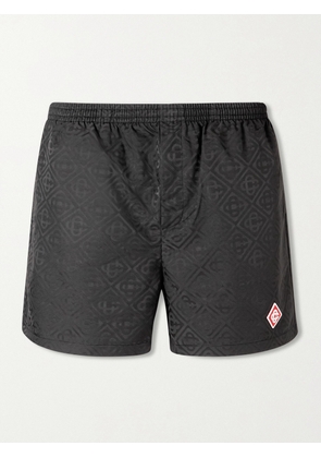 Casablanca - Straight-Leg Mid-Length Swim Shorts - Men - Black - XS