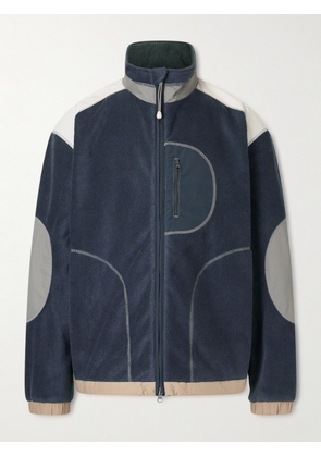Folk - Curve Shell-Trimmed Fleece Jacket - Men - Blue - XS