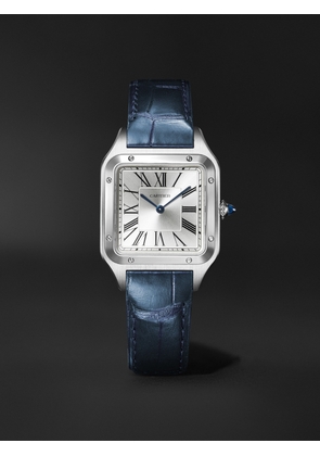 Cartier - Santos-Dumont Large 43.5mm Stainless Steel and Alligator Watch, Ref. No. CRW2SA0085 - Men - Gray