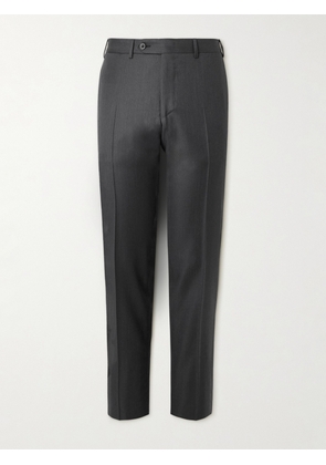 Canali - Slim-Fit Straight-Leg Super 150s Wool-Twill Suit Trousers - Men - Black - IT 46