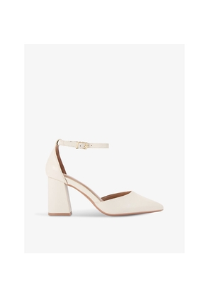 Womens Carvela Refined Heeled Faux-Leather Courts
