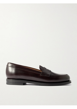 MORJAS - The Ivy Leather Penny Loafers - Men - Burgundy - EU 40