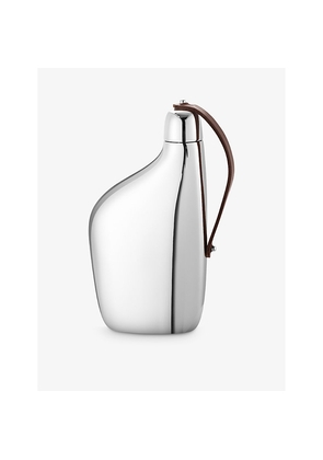 Mens Georg Jensen Sky Stainless Steel Hip Flask 430ml