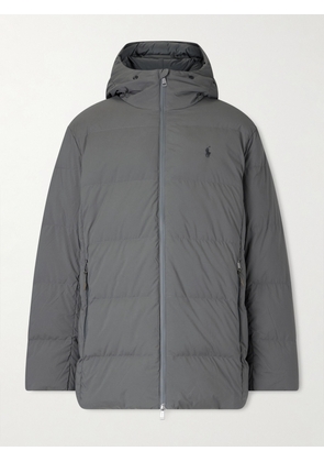 Polo Ralph Lauren - Parkview Logo-Embroidered Quilted Shell Hooded Down Jacket - Men - Gray - S
