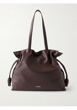 LOEWE - Flamenco Large Leather Tote Bag - Men - Brown