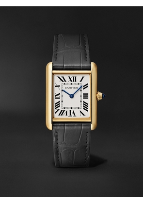Cartier - Tank Louis Cartier 34mm 18-Karat Gold and Alligator Watch, Ref. No. CRWGTA0343 - Men - Gold